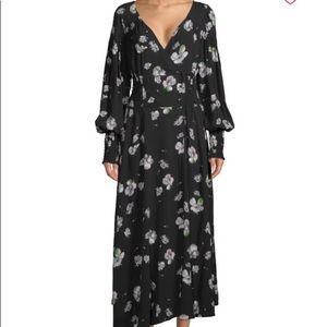 Free People faux wrap maxi dress